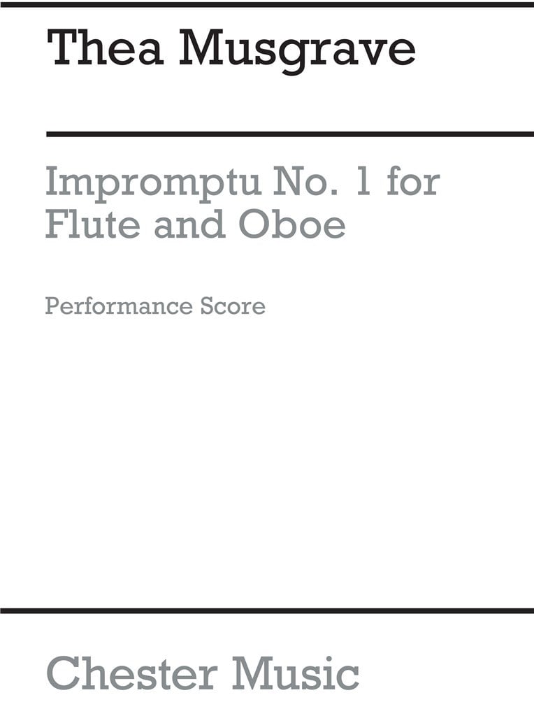 Impromptu No.1 For Flute And Oboe